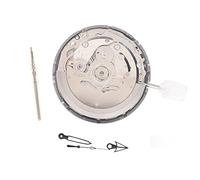 FURREN Movimento NH35/NH35A + maniglia di movimento + accessori per orologio ad ago movimento automatico di alta precisione, argento
