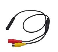 FURREN Telecamera Retromarcia 1Pc Car Reverse Backup Camera 4-Pin Maschio A Connettore Femmina RCA CVBS Cavo Adattatore di Alimentazione del Segnale Cablaggio Telecamera di retromarcia