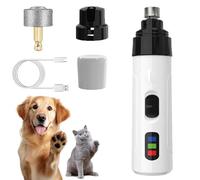 Furrve Nail Trimmer, Silent Nail Trimmer for Dogs and Cats, with Guard & 2-Speed Settings, Rechargeable USB, with Replacement Grinding Head (1PC)