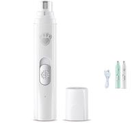 Furry Basics Paw Trimmer, Furrybasics Pet Electric Clippers, 2 in 1 Electric Polishing Automatic Nail Clippers for Dogs, Low-Noise Rechargeable (White,1pcs)