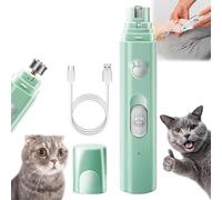 Furry Basics Paw Trimmer, Furrybasics Silent Paws Pro, Furrybasics Pet Electric Clippers, Low-Noise Rechargeable Pet Shaver for Cats & Dogs (Green)