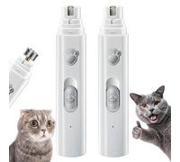 Furry Basics Paw Trimmer, Furrybasics Silent Paws Pro, Furrybasics Pet Electric Clippers, Low-Noise Rechargeable Pet Shaver for Cats & Dogs (White*2pcs)