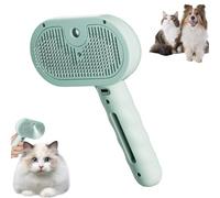 Furry Basics Pet Brush, Furrybasics Pet Grooming Brush, Labrador Charm Pet Steam Brushes for Dogs and Cats, Pet Spray Hair Removal Comb (Green)