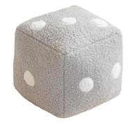 Furry Dice - Dadi in peluche, cuscino in peluche con dadi di gioco, decorazione per divano auto, dadi in pelliccia per imbottitura, decorazioni per dadi in pelliccia, grigio, Se référer au descriptif,