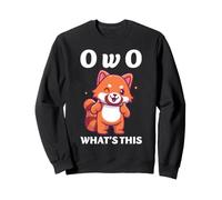 Furry Fandom Wolf Fan Fursona Funny Reaction Wow Cos'è Questo Felpa