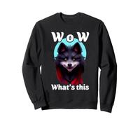 Furry Fandom Wolf Fan Fursona Funny Reaction Wow Cos'è Questo Felpa
