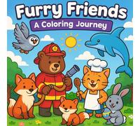 Furry Friends: A Coloring Journey: Fun scenes, cute animals & lots to color!