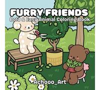 Furry Friends: Bold & Easy Animal Coloring Book