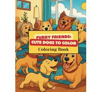 Furry Friends: Cute Dogs to Color Coloring Book