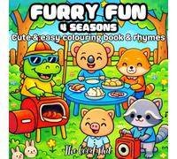 Furry Fun 4 Seasons: Cute & easy coloring book & rhymes