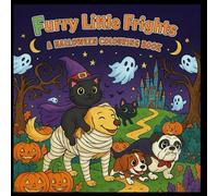 Furry Little Frights: Adult and Teen Halloween Colouring Book Featuring Cats and Dogs in 50 Treat filled scenes