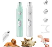 Furrybasics Paw Trimmer, Rechargeable Electric Quiet Dogs & Cats Nail Grinder, Easy to Clean, Prevents Accidental Nicks (Mix,2 Pcs)