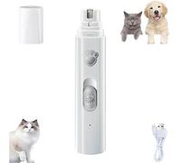 Furrybasics Silent Paw Pro, Furry Basics Paw Trimmer, Furrybasics Pet Electric Clippers, Electric Pet Nail Trimmer, Waterproof & Easy to Clean, Prevents Accidental Nicks (White)