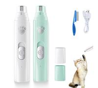 Furrybasics Silent Paw Pro, Rechargeable Electric Quiet Dog Nail Grinder, Furrybasics Paw Trimmer, Low-Noise Rechargeable Pet Shaver for Cats & Dogs (Mix)