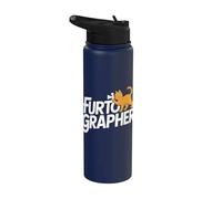 Furtographer Cat Photography Fun Stainless Steel Insulated Water Bottle