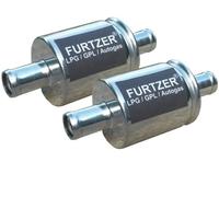 Furtzer® Filtro LPG GPL Autogas 11 mm / 11 mm, filtro gas, 2 pezzi