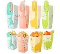 Furuising 40 Pezzi Scatole per Popcorn, Mini Porta Pop Corn in Cartone con Dinosauro, Piccolo Sacchetti Pop Corn per Feste di Compleanno, Matrimoni, Riunioni, Natale, Serate al Cinema