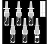 Furuising 6 Pezzi Flaconi Spray Nasale, 10ml Spruzzatori Nasali Vuoti, Riutilizzabile Plastica Mini Fine Nebulizzatore Spray Nasale per Acqua Salina olio essenziale