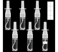 Furuising 6 Pezzi Flaconi Spray Nasale, 20ml Spruzzatori Nasali Vuoti, Riutilizzabile Plastica Mini Fine Nebulizzatore Spray Nasale per Acqua Salina olio essenziale