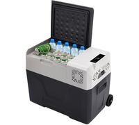 Furvveerr 30L Frigorifero per Auto con Compressore Frigorifero Elettrico Portatile Frigo da Viaggio 12V-14V/120V-240V Frigoriferi per Auto Frigo Gamma di Raffreddamento -20℃-20℃ per Campeggio,Camion