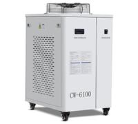 Furvveerr CW-6100 Industrial Water Chiller Cooler,Macchina di Raffreddamento ad Acqua,Temperatura Costante e Controllo Intelligente Della Temperatura,per La Macchina per Incisori Laser,CNC