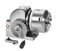 Furvveerr Testa di Divisione 5pollici Testa di Indicizzazione 3-jaw Chuck Testa Divisoria Testa Divisione,Diametro 125mm,Fresatrice Professionale Accessori Rotanti