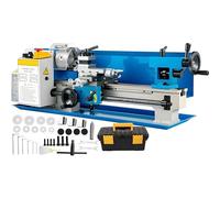 Furvveerr Tornio per Metalli 550W Mini Metallo Tornio 180x350mm Mini Tornio Del Metallo Torni Casa Strumento DIY con Accessori Macchina di Foratura Adatto per Macchine per La Lavorazione dei Metalli