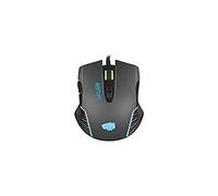 FURY Hunter 2.0 - Mouse da gioco USB, 6400 dpi, 6 pulsanti, ottico, retroilluminato, leggero, con software, colore nero