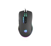 FURY Scrapperr - Raton Gaming USB, 6400 dpi, 7 Botones, Optico, Retroiluminacion RGB, liviano, con Software, Color Negro