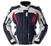Furygan Apalaches Evo, giacca tessile impermeabile donna M male Blu Scuro/Grigio Chiaro/Rosso