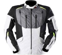 Furygan Brooks, giacca tessile impermeabile 4XL male Grigio Chiaro/Grigio/Giallo Fluo