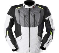 Furygan Brooks Giacca tessile moto, nero-grigio-bianco-giallo, taglia L