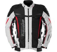 Furygan Montroc 3in1+ Kevlar Primaloft Giacca tessile da moto, nero/bianco/rosso, Taglia M