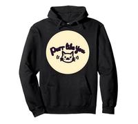 Fusa Come Te: Grafica Carina per Amanti dei Gatti Felpa con Cappuccio, Unisex per Adulti, Nero, M