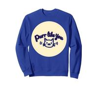 Fusa Come Te: Grafica Carina per Amanti dei Gatti Felpa, Unisex per Adulti, Blu Reale, M