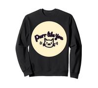 Fusa Come Te: Grafica Carina per Amanti dei Gatti Felpa, Unisex per Adulti, Nero, M