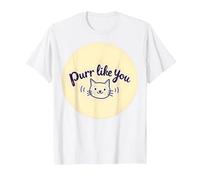 Fusa Come Te: Grafica Carina per Amanti dei Gatti Maglietta, Uomo, Bianco, L