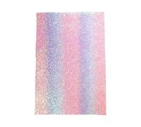 Fuse Bead Ironing Mat - PU PP 20-30x15-20x0.1cm | Reusable Heat Resistant Pad, Rainbow Glitter Iron-On Sheet | For Adults Beginners Home Office Transfer Classroom Workbench Party Birthday