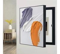 Fuse Box Cover, Fuse Box Cover Wall Mounted Electrical Panel Cover Cabinet Decorative Electrical Panel Cover Decorative Hide Meter Electric Meter Box Decorative Painting Various(E,60x70cm)