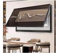 Fuse Box Cover, Meter Box Decorative Painting Multifunctional Removable Electric Meter Cover Box Creative Switch Box Wall Mounted Electrical Panel Cover(Size:80x40cm,Color:G)(E,95x45cm)