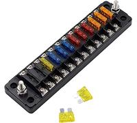Fuse di plastica for auto Box 12 modi for fusibile ritardante Flame Porta del con doppi fusibili for a barca marina