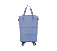 FUSHENGLI Borsone con Rotelle Borsone espandibile con capacità di carico Resistente ai Graffi con Ruote Valigia Impermeabile for Borsa da Viaggio Pieghevole per I Viaggi(Blue)