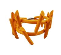 FUSHENGTER Collana Donna Ciondolo Catena Regalo Necklace Collane Con Ciondolo Gotico Catene Per Maglioni Punk Da Donna Gioielli Strani Corda Di Gomma Fatta A Mano Bracciale Arancione