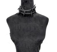 FUSHENGTER Collana Donna Ciondolo Catena Regalo Necklace Collane Con Ciondolo Gotico Donna Catene Maglione Punk Gioielli Strani Corda Di Gomma Fatta A Mano Collana Nera1