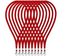 Fushing 100 Pezzi Cinghia in Poliestere 45cm con Chiusura Girevole per Carte di identità, Chiavi, Impiegati, Visitatori ecc.