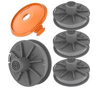 FUSHUI 4 bobine tagliaerba e 1 copri bobina compatibile con Gardena Turbotrimmer EasyCut 400 Art.8846, ComfortCut450 Art.8847, PowerCut Art.8848, SmallCut 300/23 Art.9805