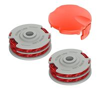 FUSHUI Confezione da 2 bobine per strimmer e copertura per bobine FLY060, sostituzione della bobina FLY021 compatibile con Flymo Contour Mini/Multi Trim Grass Trimmer