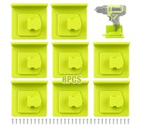 FUSHUI Confezione da 8 portautensili compatibili con utensili elettrici Ryobi da 18 V