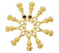 Fusi Decorativi in Metallo Oro 10 Pezzi per Mobili Foro 0,6 Cm | Connettori per Ringhiera e Carrello da Servizio, Uso Versatile per Cantina Vino e Ambienti Interni