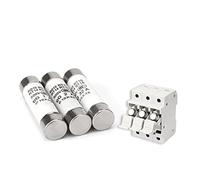 Fusibile 5 pezzi 10 x 38 fusibili in ceramica a fusione rapida 10 x 38 mm 500 V 0,5 A 1 A 2 A 4 A 6 A 8 A 10 A 16 A 20 A 32 A RO15 RT18 RT14(6 anni)